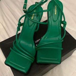 PLT green heels